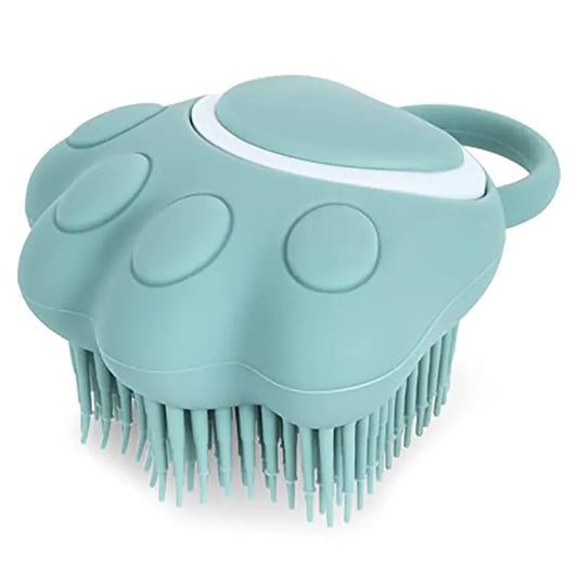 Brosse de bain en silicone pour animaux de compagnie, nettoyage et toilettage des cheveux