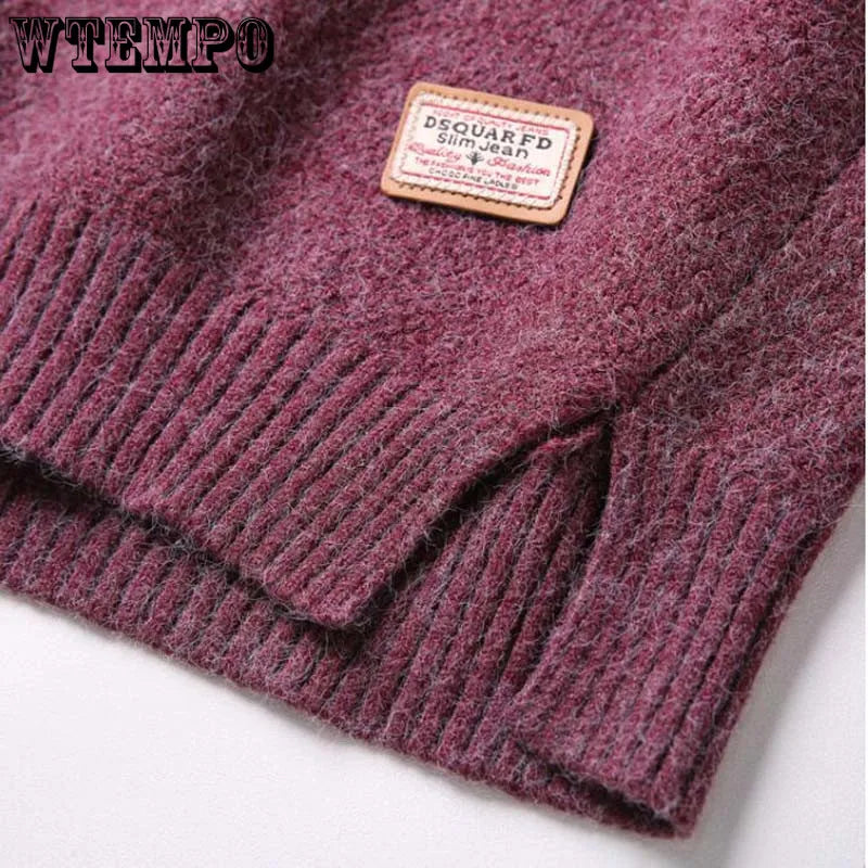 Pull tricoté court à manches longues pour femme, hiver