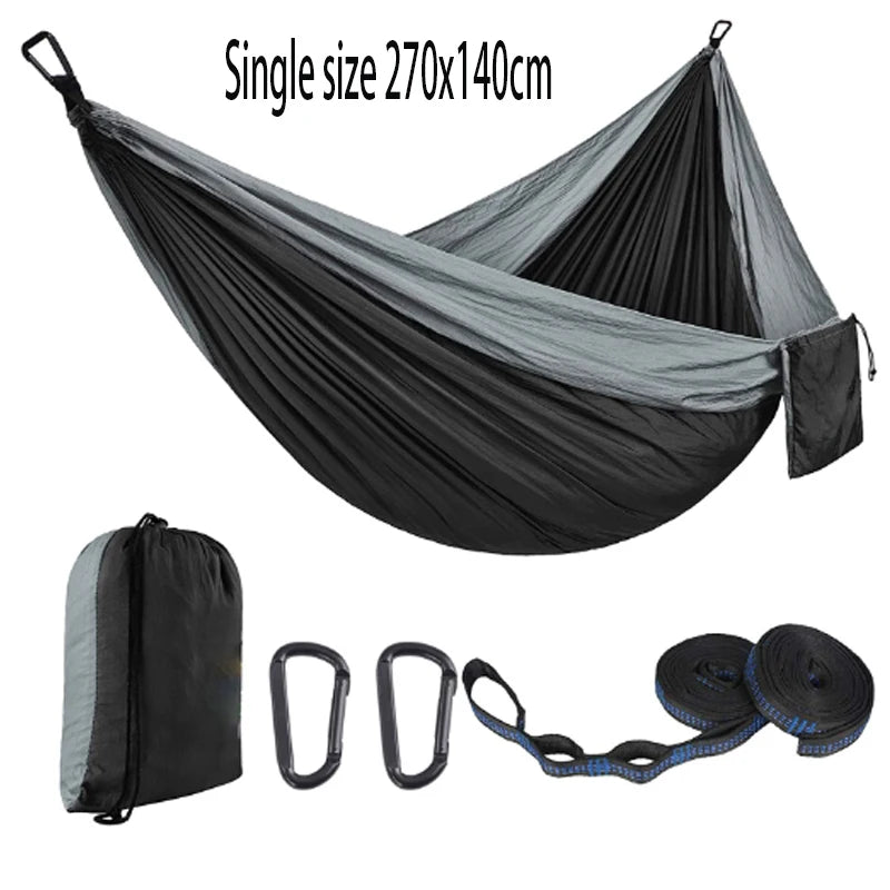 Hamacs de camping extra-larges à double crochet en acier inoxydable