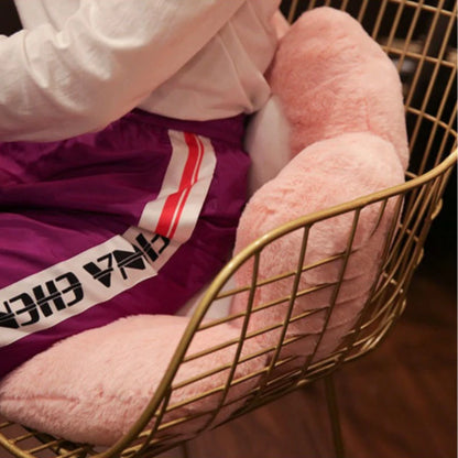 Katzenpfotenkissen mit integrierter Lendenwirbelstütze – Dickes, superweiches Lendenkissen für Bürostühle