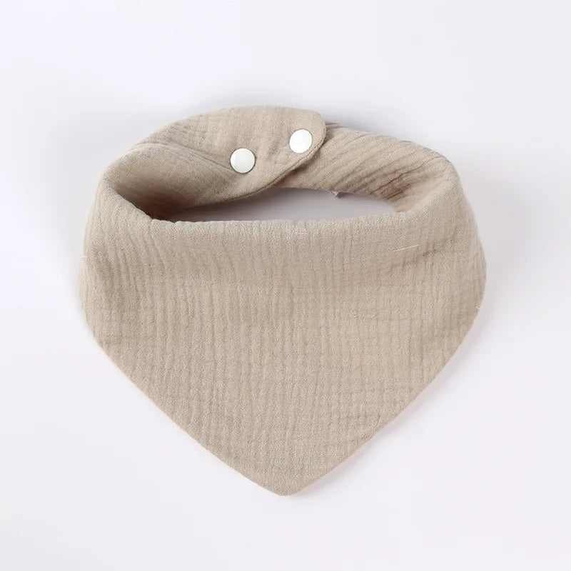 Neugeborenes Baby füttert Sabberlätzchen, Baumwollzubehör, einfarbig