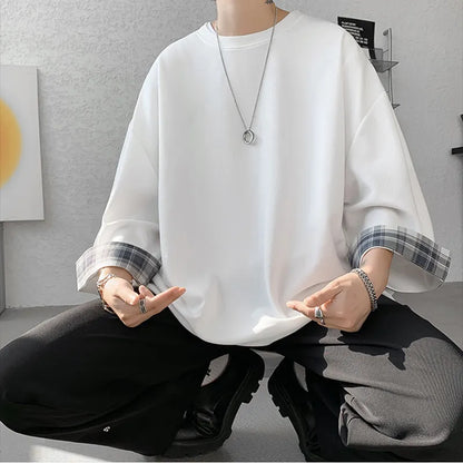 Men's Casual Seven sleeves Loose T-shirts