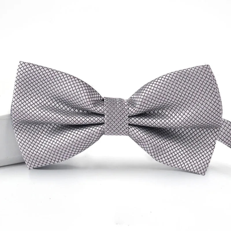Men's Lightweight Solid Color Butterfly Bow Tie