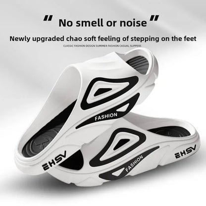 Lässige Slipper mit dicker Sohle für den Innen- und Außenbereich