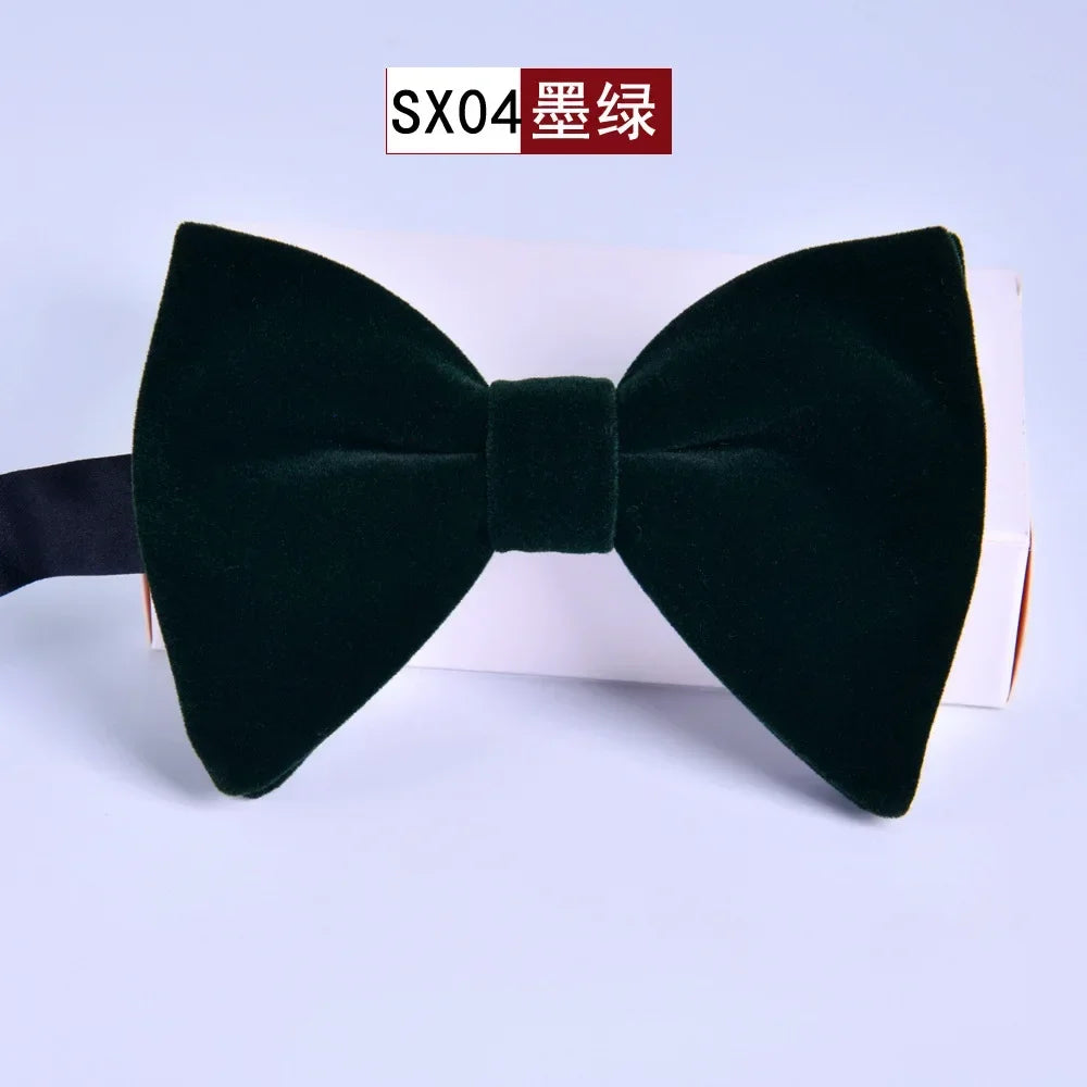 Men's Velvet Bow Tie Set