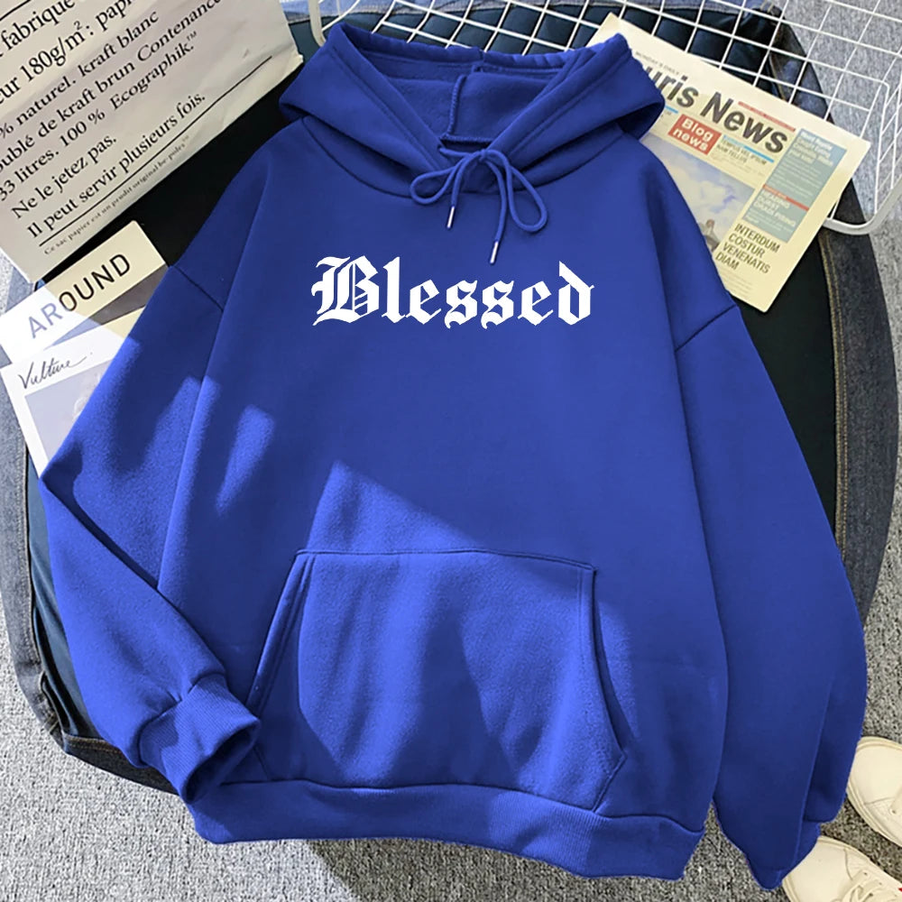 Blessed Creativity Sweat à capuche pour femme – Pull ample en polaire Hip Hop