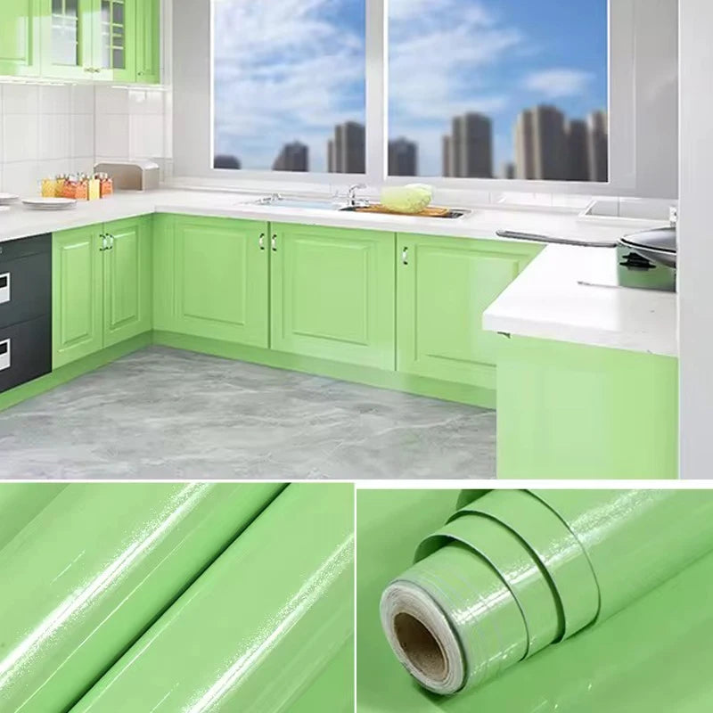 Decorative Wall Paper Furniture Renovation Stickers Kitchen Cabinet Waterproof Wallpaper.