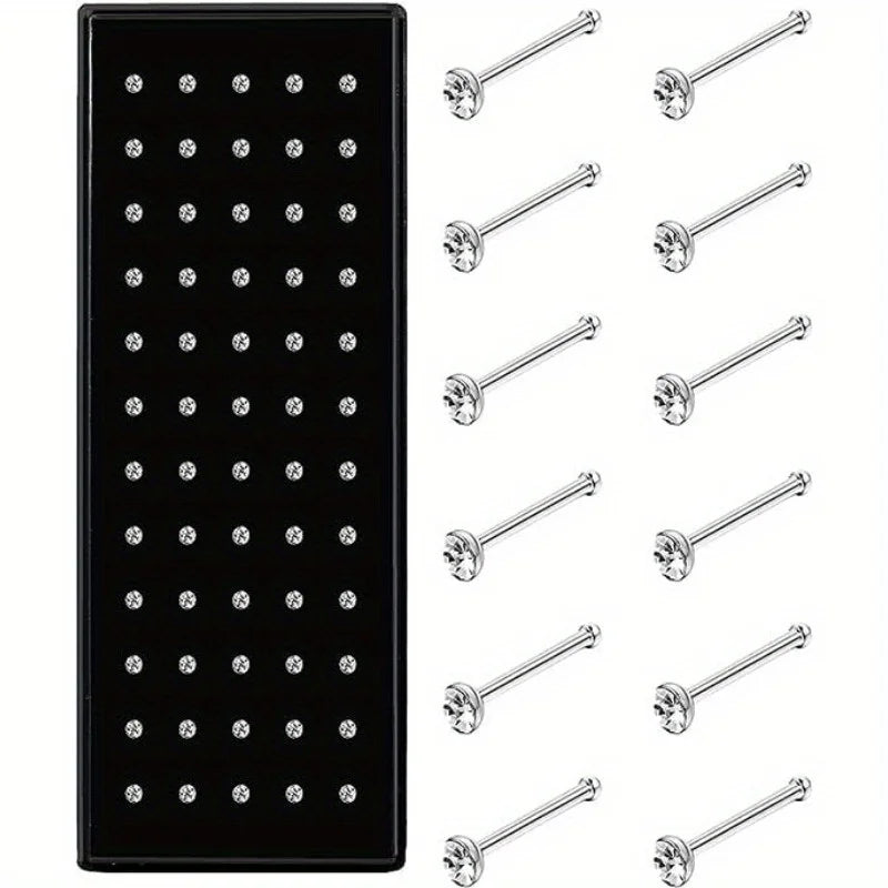 Nasenpiercingring aus 22G Edelstahl – Nasenpiercingstift aus Chirurgenstahl