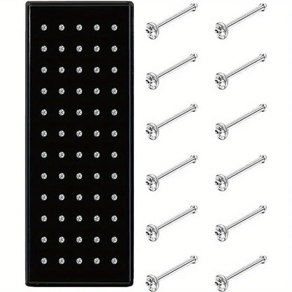 Nasenpiercingring aus 22G Edelstahl – Nasenpiercingstift aus Chirurgenstahl