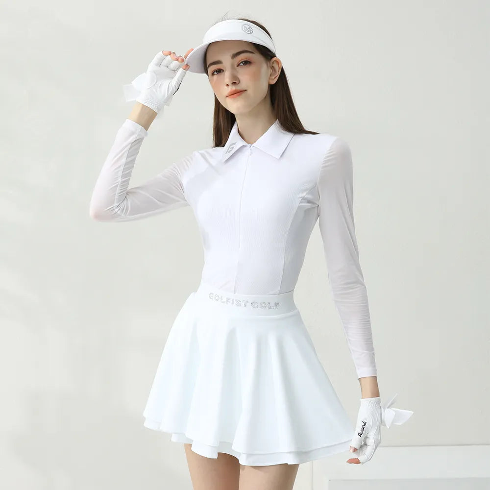 Breathable Long-Sleeved Golf Shirt