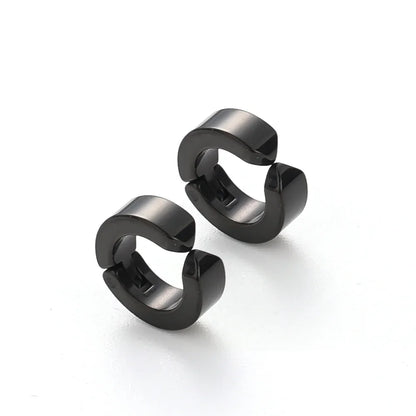 Anime tronçonneuse homme Hirofumi Cosplay noir oreille pince boucles d'oreilles