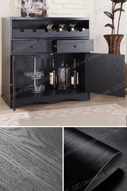 Decorative Wall Paper Furniture Renovation Stickers Kitchen Cabinet Waterproof Wallpaper.