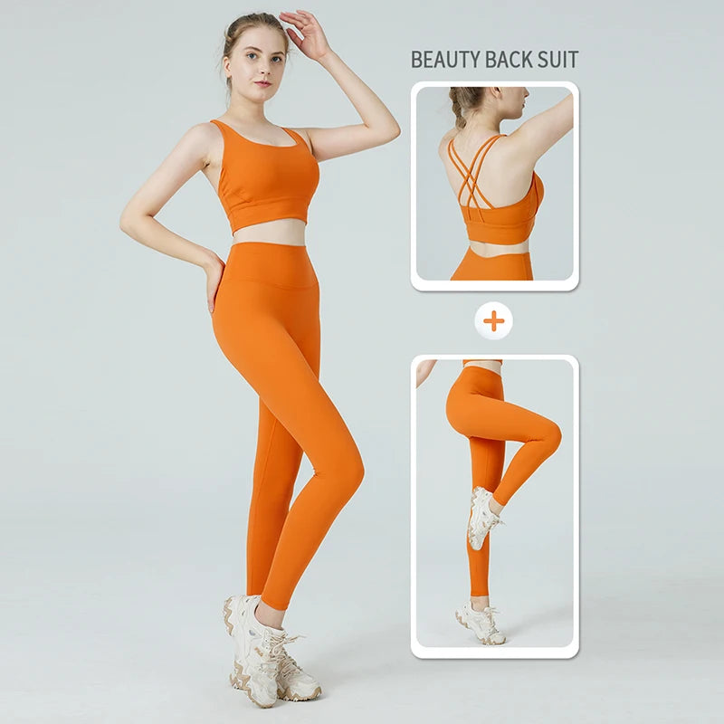 Nahtlose Push-Up-Leggings für Damen-Fitness