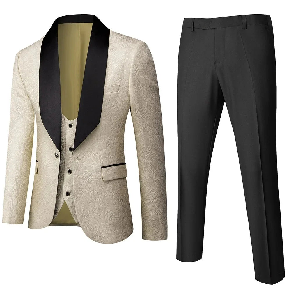 3-Piece Men's Wedding Suit