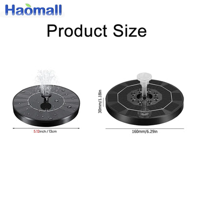 LED Lightweight Outdoor Solar Water Fountain