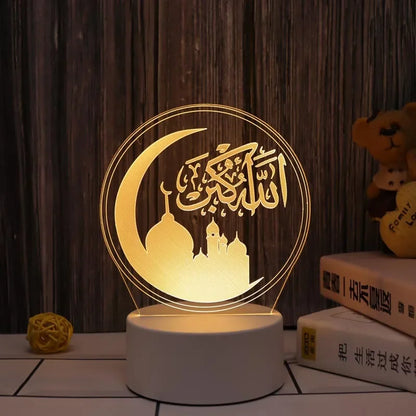 EID Mubarak LED Night Light Ornament