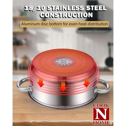 12-Piece Stainless Steel Cookware Set