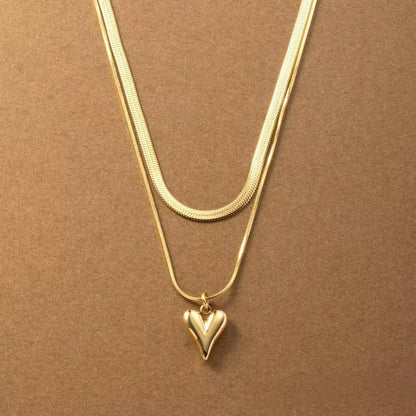 Women's Stainless Steel Pendant Drop Chain Necklace