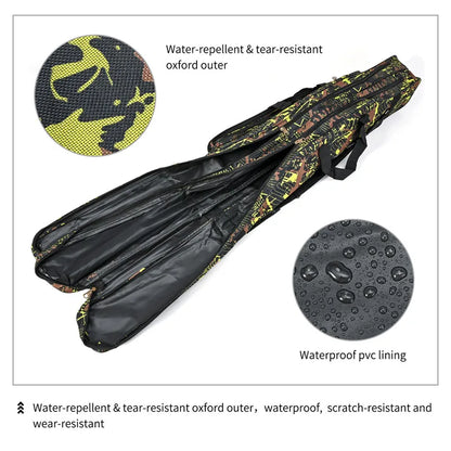 1.3m/1.5m Foldable Double-Layer Fishing Bag - Outdoor Rod Storage Kit