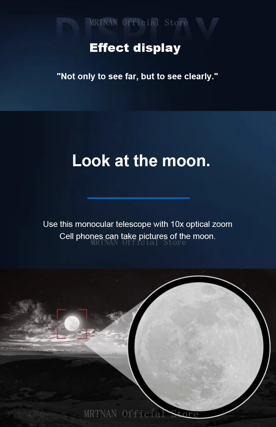 Mini tragbares 2000x25 HD Monokular-Teleskop - Handy-Teleskop