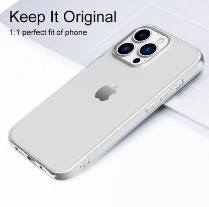 Coque en silicone ultra fine et transparente pour iPhone