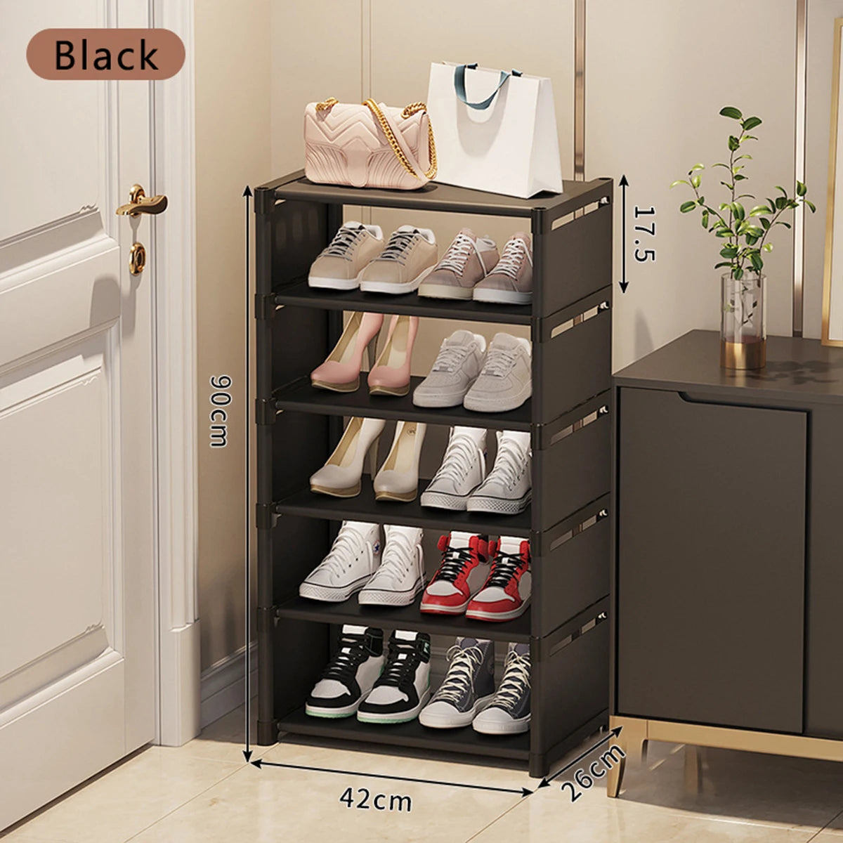 Mehrschichtiger, staubdichter Schuhschrank-Organizer