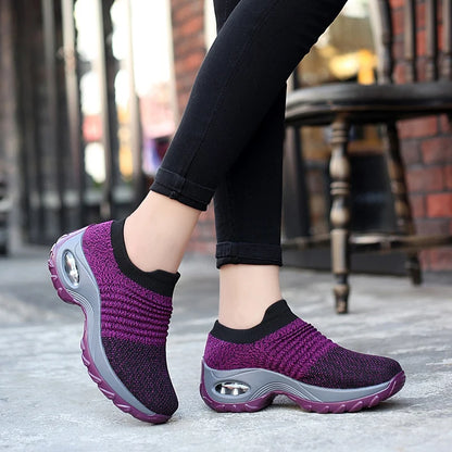 Bequeme, klobige Sneaker für Damen