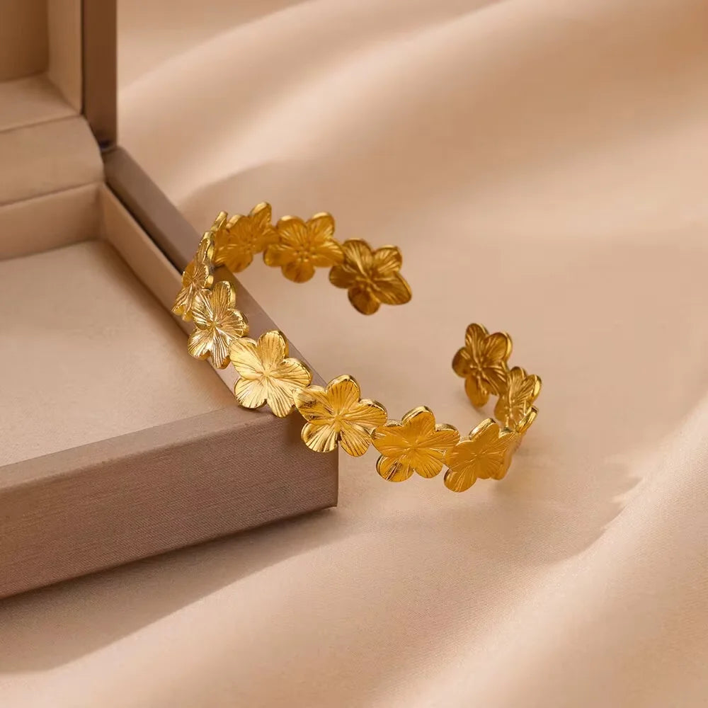 316L Edelstahl Goldringe für Damen