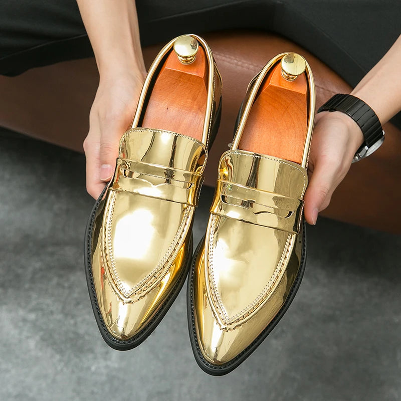 Mocassins à pampilles en cuir pour hommes