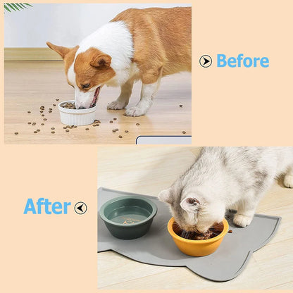 Pet Feeding Bowl - Waterproof Food Feeding Pad