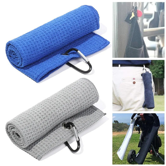 Microfiber Golf Towel with Carabiner Hook