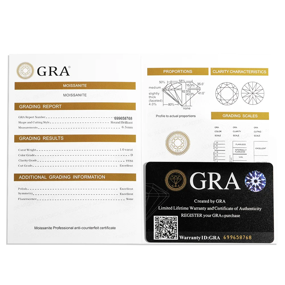 Bague demi-alliance en moissanite pour femme - Alliance scintillante en argent sterling S925