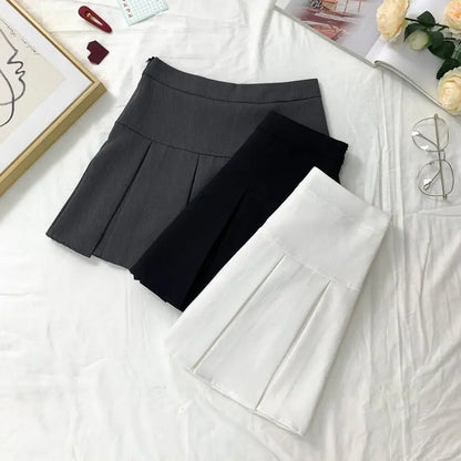 Elegant GIDYQ High Waist Mini Skirt