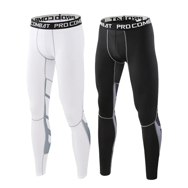 Elastic Compression Pants for Men's