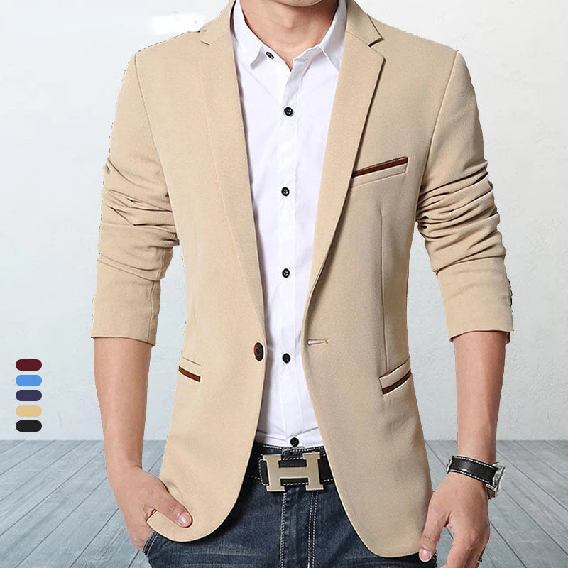 Brand Men's Casual Blazer - Slim Fit