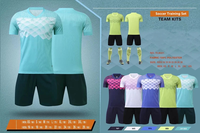 Breathable Adult Football Jersey Set