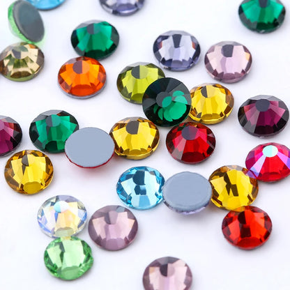 Strass pailletés à dos plat pour nail art, accessoires de décoration pour robe