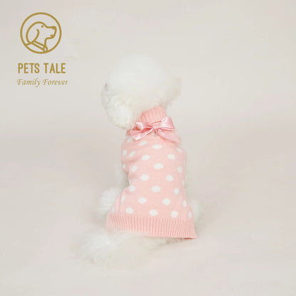 Pets Pullover mit doppeltem Kragen und Lochkette in Rosa