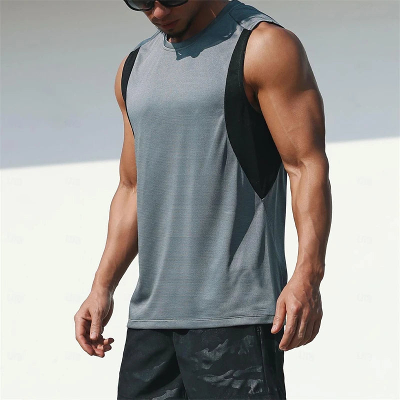Hochwertiges, ärmelloses Mesh-Fitness-Weste für Herren