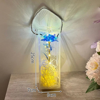 Eternal Gold Foil Rose - Creative LED Night Light Flower Valentine Gift