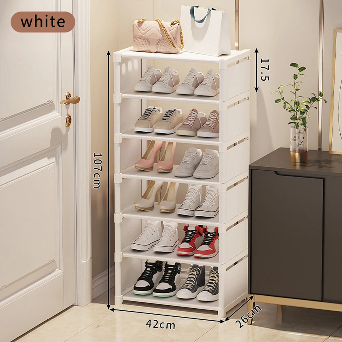 Mehrschichtiger, staubdichter Schuhschrank-Organizer
