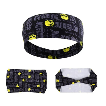 Gothic Skull Sweatband for Fitness & Sports