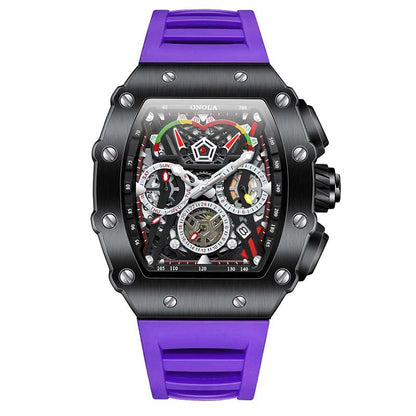 Multifunktionale wasserdichte Sport-Chronographenuhr für Herren