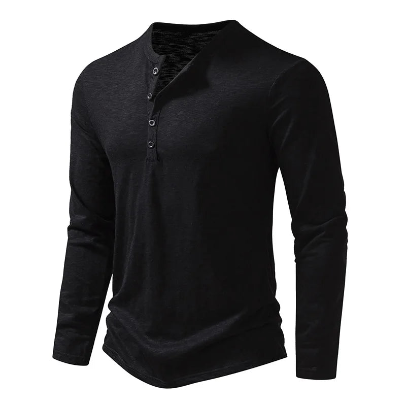 Men's Cotton Long Sleeve Casual T-Shirts