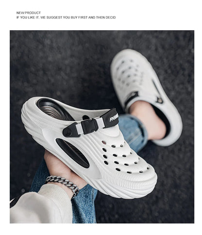 Baotou sabots pantoufles d'été à semelles épaisses