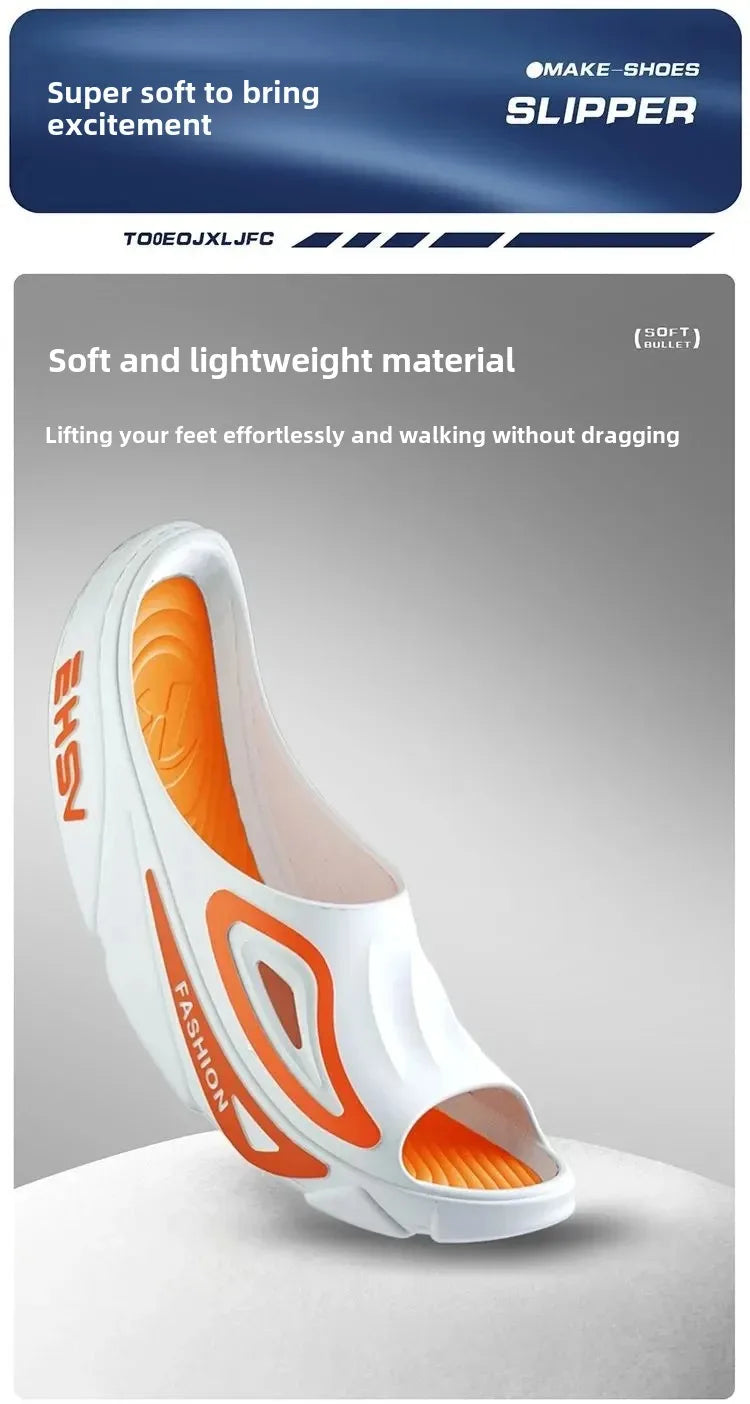 Lässige Slipper mit dicker Sohle für den Innen- und Außenbereich