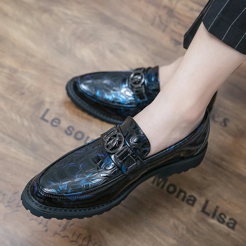 Chaussures formelles en cuir véritable pour hommes