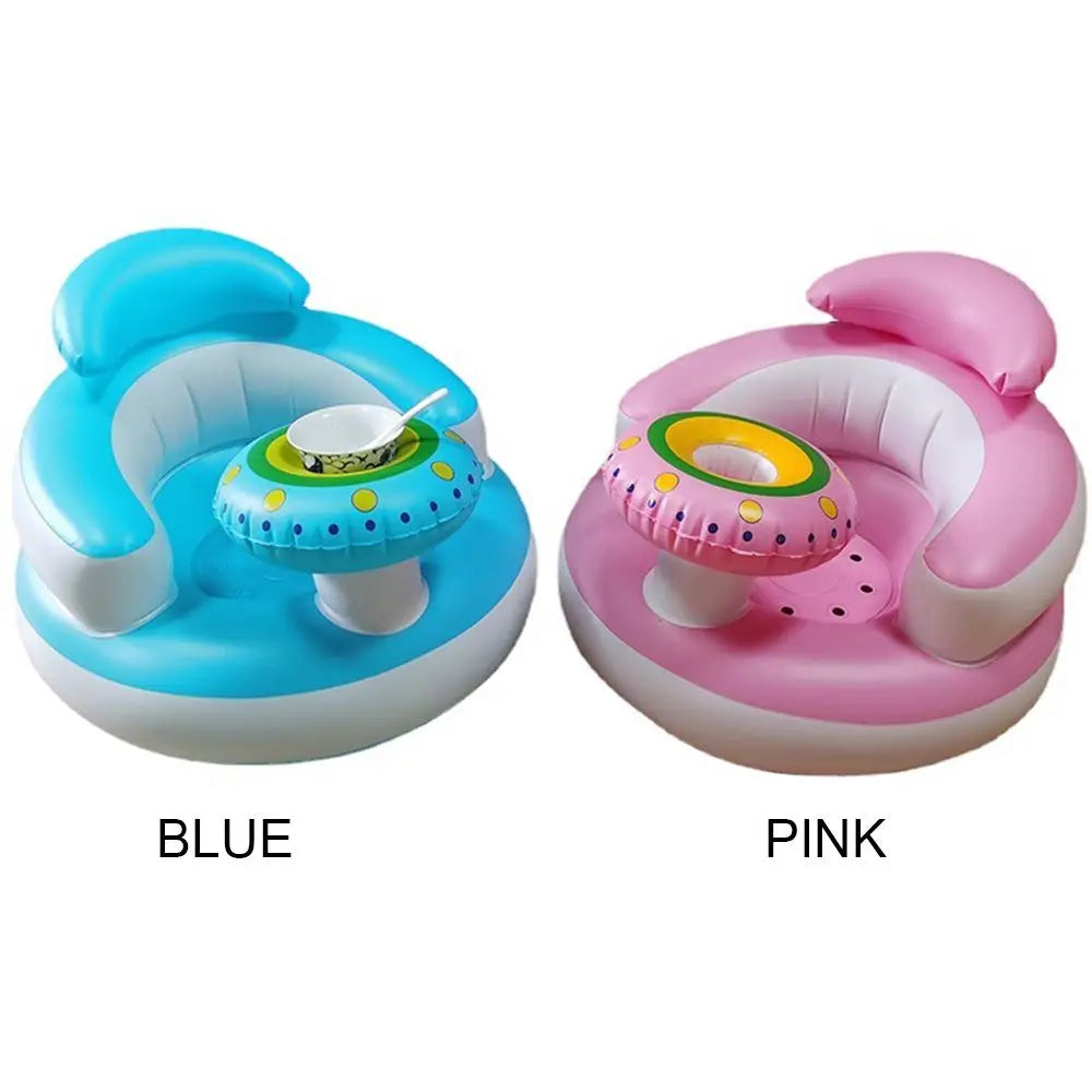 Canapé gonflable brillant pour bébé, chaises de bain portables bouffantes pour enfants