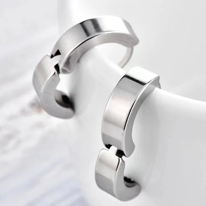 Non-Piercing Clip-On Titanium Steel Magnetic Stud Earrings