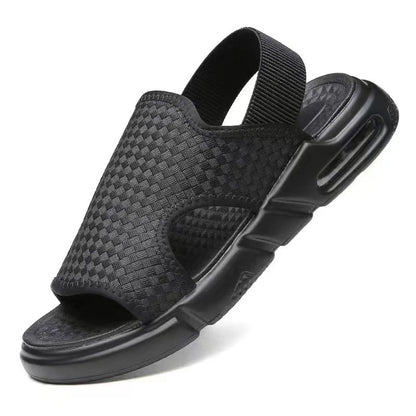 Chaussures ouvertes respirantes pour hommes - Sandale noire pour hommes